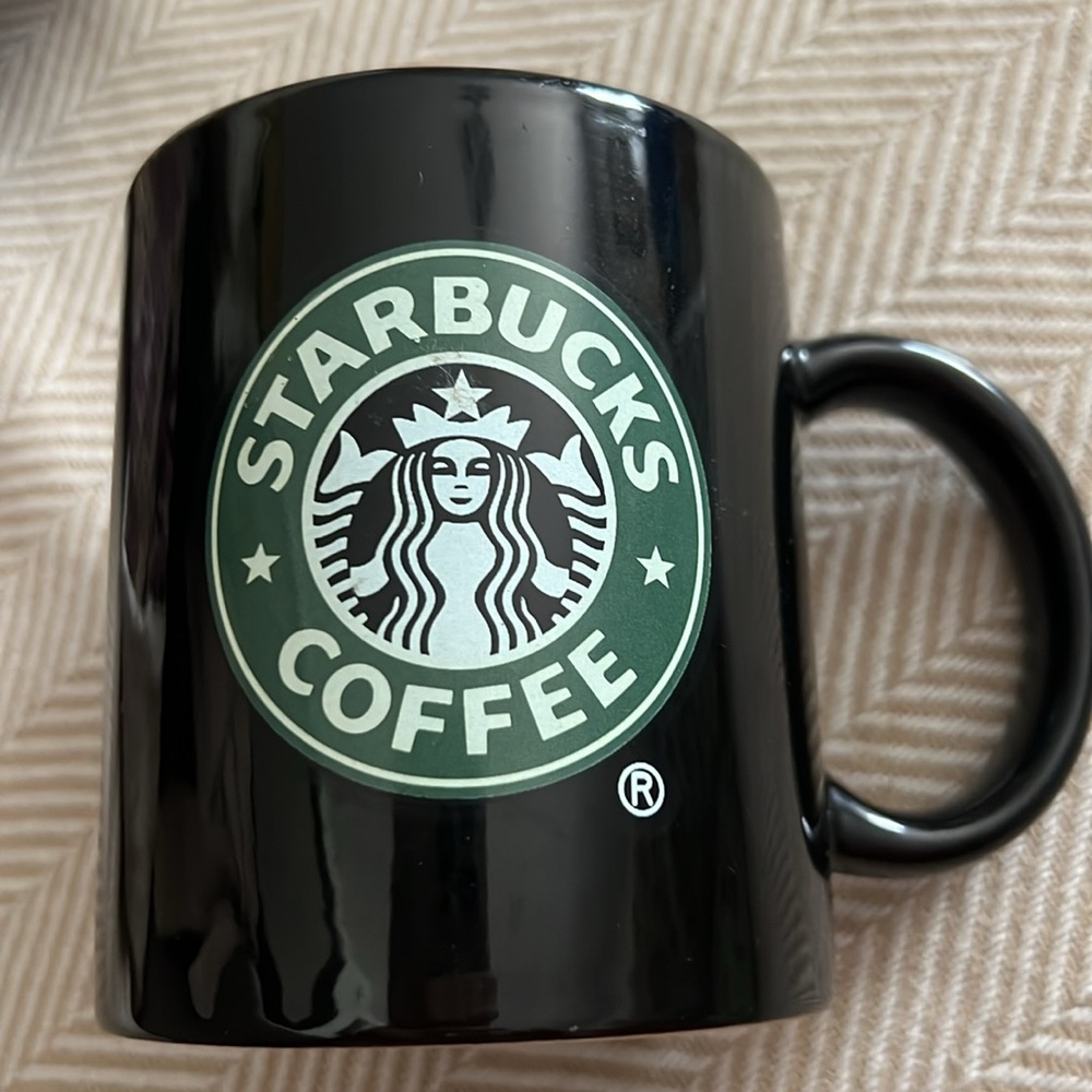 Starbucks Ultra Rare Black Glossy Starbucks Siren Mug